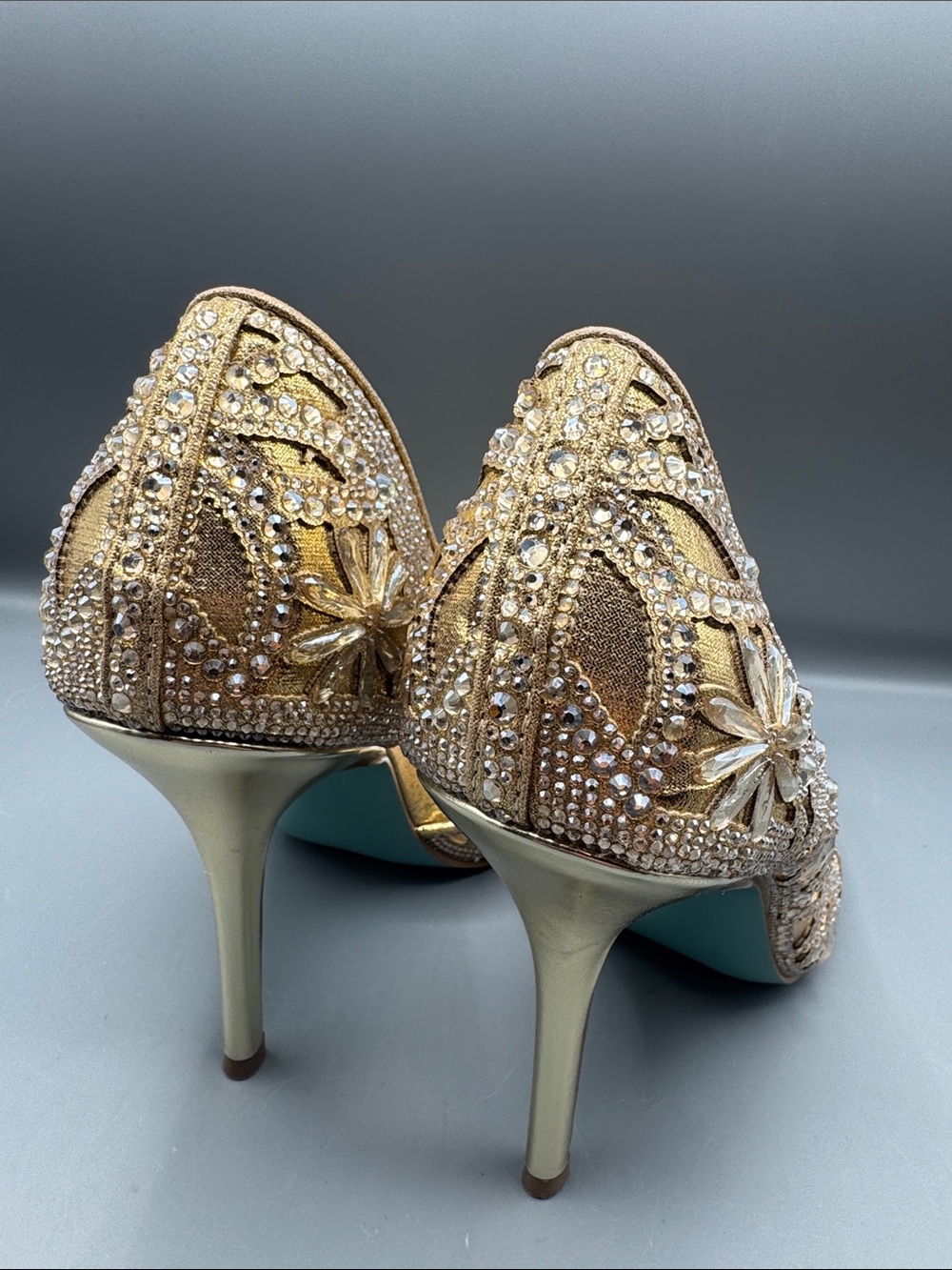 Betsey Johnson Women's Chic Rhinestone Evening Pumps - Picture 3 of 4